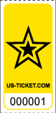 Roll Tickets Star Yellow