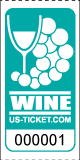Premium Wine Drink Ticket / Bar Ticket Aqua