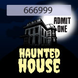 Haunted House Roll Tickets
