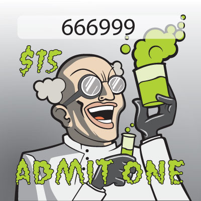 Mad Scientist with $15 Denomination