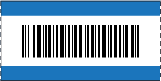 Barcode Roll Ticket Blue