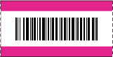 Barcode Roll Ticket Magenta