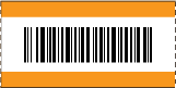 Barcode Roll Ticket Orange