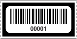 Barcode And Numbered Roll Ticket Black