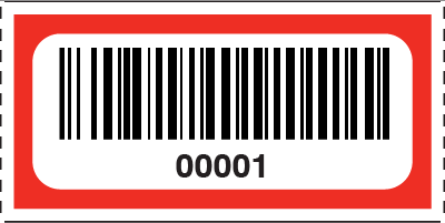 Barcode And Numbered Roll Ticket