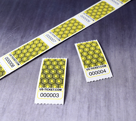Honeycomb Pattern Roll Tickets 
