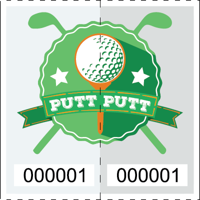 Premium Putt Putt Golf Roll Tickets