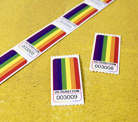 Rainbow PRIDE Roll Ticket 