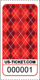 Premium Argyle Pattern Roll Tickets