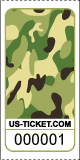Premium Camouflage Pattern Roll Tickets Green