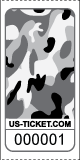 Premium Camouflage Pattern Roll Tickets White