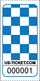 Checker Board Roll Tickets Blue