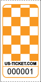 Checker Board Roll Tickets Orange