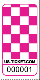 Checker Board Roll Tickets Pink