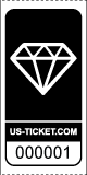 Diamond Roll Ticket Black