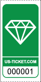 Diamond Roll Ticket Green