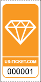 Diamond Roll Ticket Orange