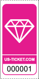 Diamond Roll Ticket Pink