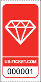 Diamond Roll Ticket Red