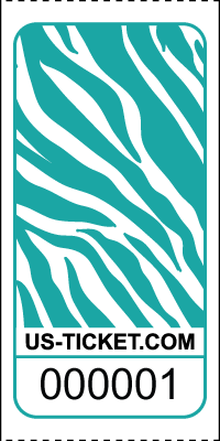 Premium Zebra Pattern Roll Tickets