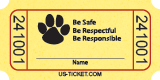 Standard PBIS Roll Ticket Yellow