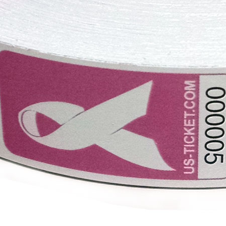Cancer Support Ribbon Roll Close View