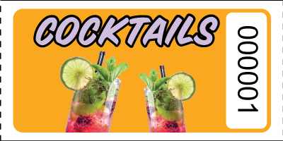 Graphic Style Cocktail Tickets