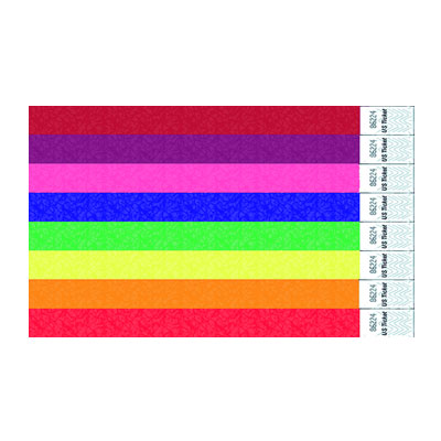 Assorted Solid Color Tyvek Wristbands