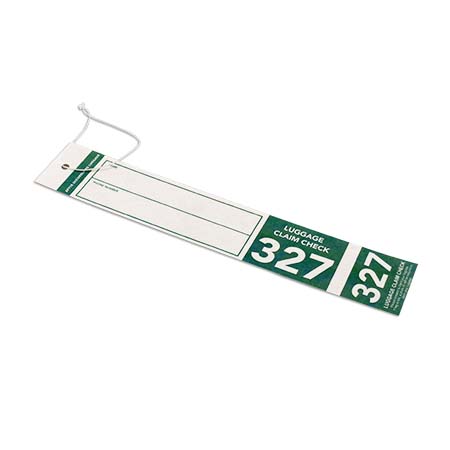 2 Part Weather Proof Luggage Tag With String