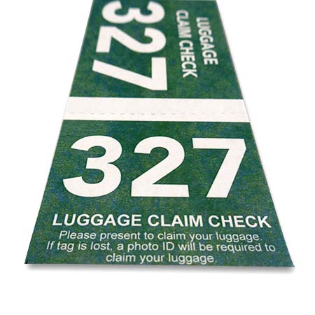 2 Part Weather Proof Luggage Tag With String