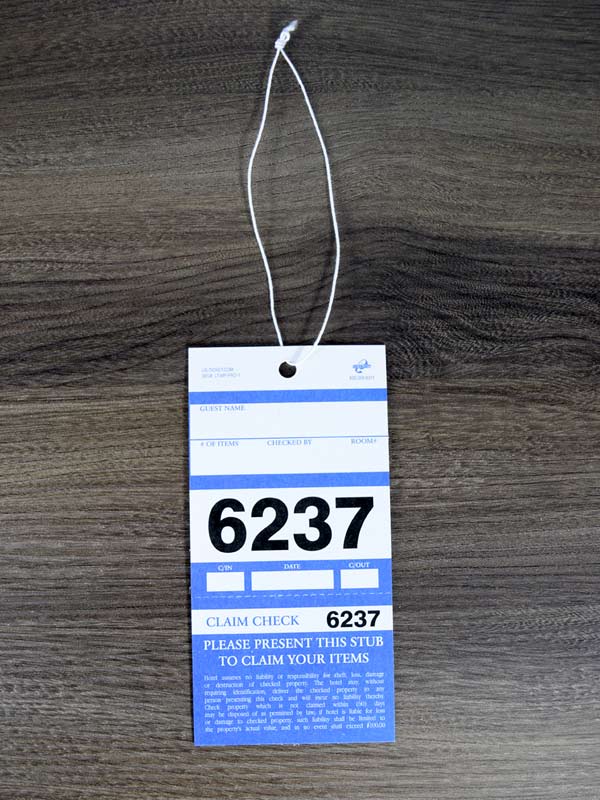 Mulit Piece Luggage Tag With String
