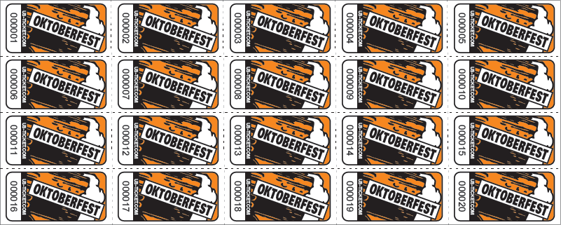 Oktoberfest Sheet Tickets (Color)