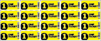 One Ticket Sheet Tickets - Sheets of 20