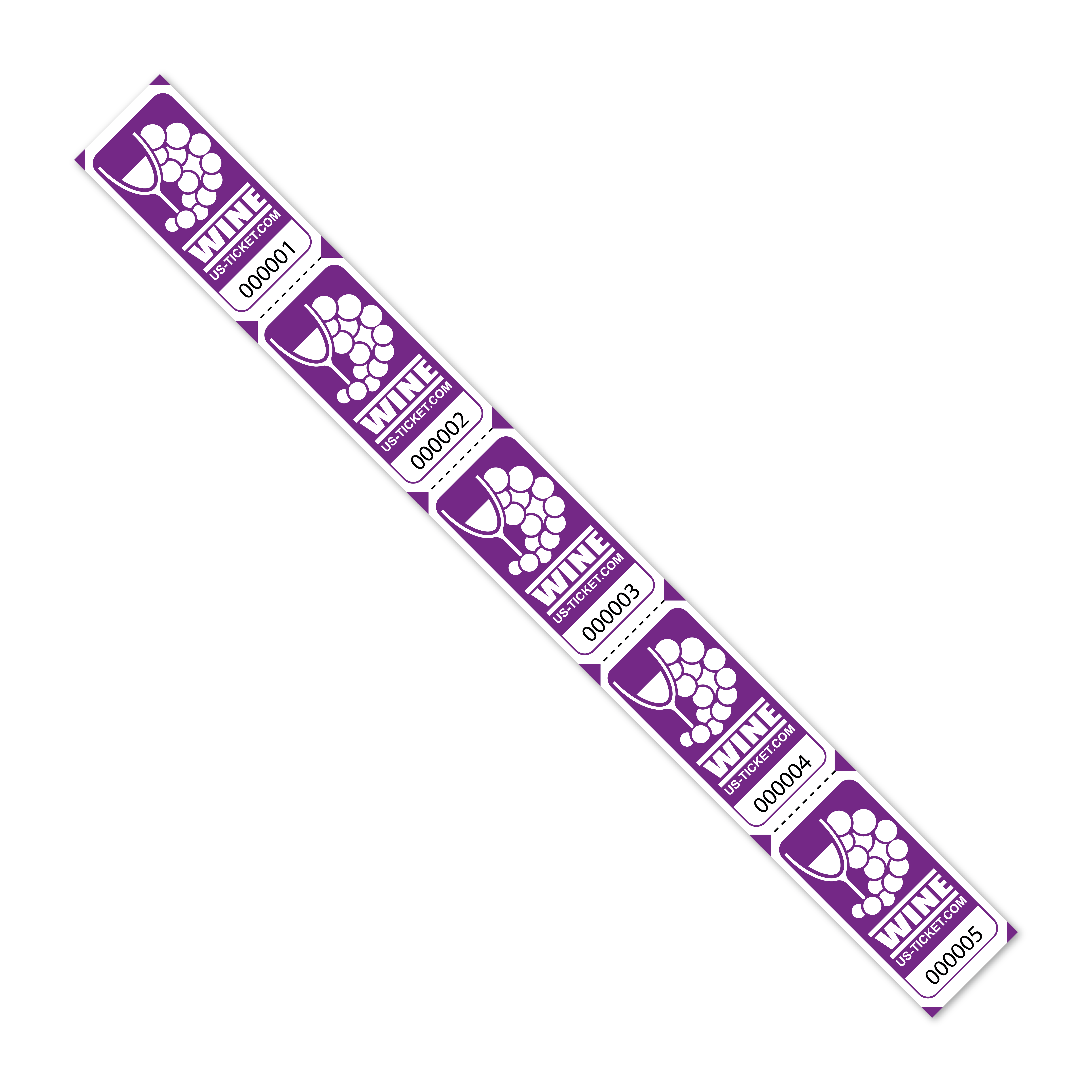 Wine Strip Tickets Purple