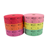 Double Roll Tickets, 2 Part Roll Tickets, 2x2 & 2x4 sizes | US-TICKET.COM