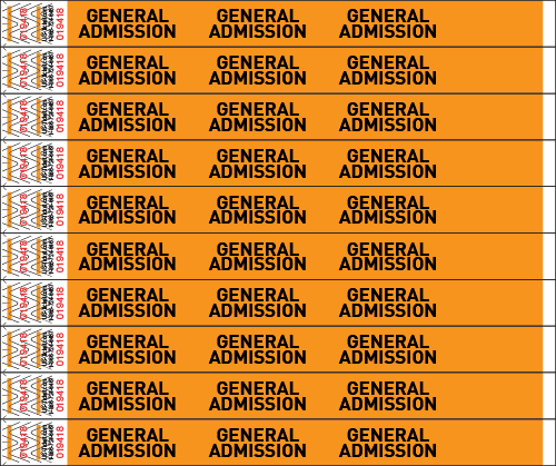 General Admission Wristbands
