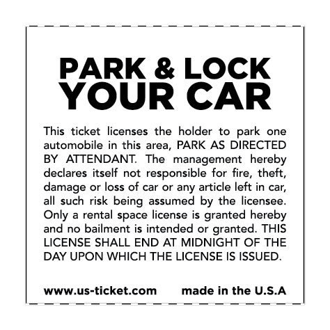 Premium Parking Validation Tickets