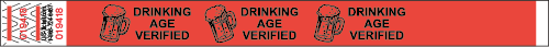 Drinking Age Verified Tyvek Wristband