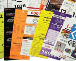 custom valet tickets