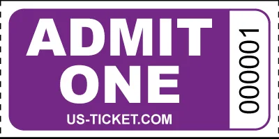 thumbnail image 2 of BSG 5000 Admit One Tickets - 5 Rolls Of 1000 Entry Tickets For Events & Parties 2 of 13