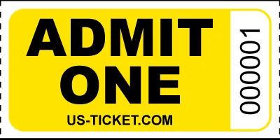 Admit One Roll Ticket - Image 4