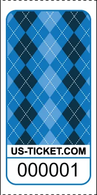 Premium Argyle Pattern Roll Tickets - Image 2