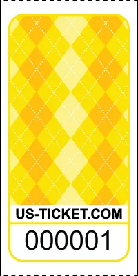Premium Argyle Pattern Roll Tickets - Image 3