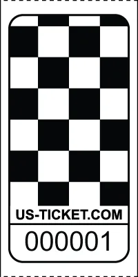Premium CheckerBoard Pattern Roll Tickets