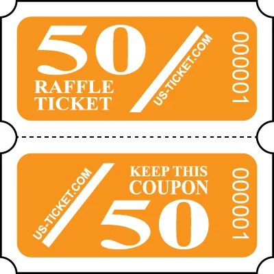 Premium 50/50 Raffle Coupon Roll Tickets