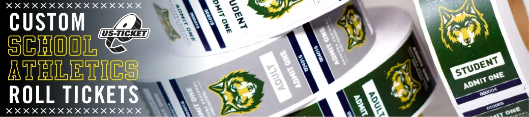 Find out more about custom school athletics roll tickets