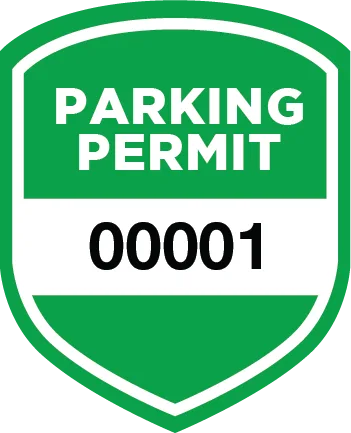 Parking Permit Window Decal Shield - Image 4