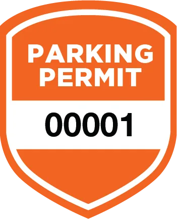 Parking Permit Window Decal Shield - Image 3