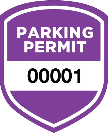 Parking Permit Window Decal Shield - Image 2