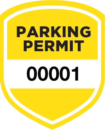 Parking Permit Window Decal Shield - Image 7